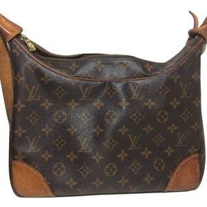 Boulogne Canvas Brown Monogram Shoulder Bag